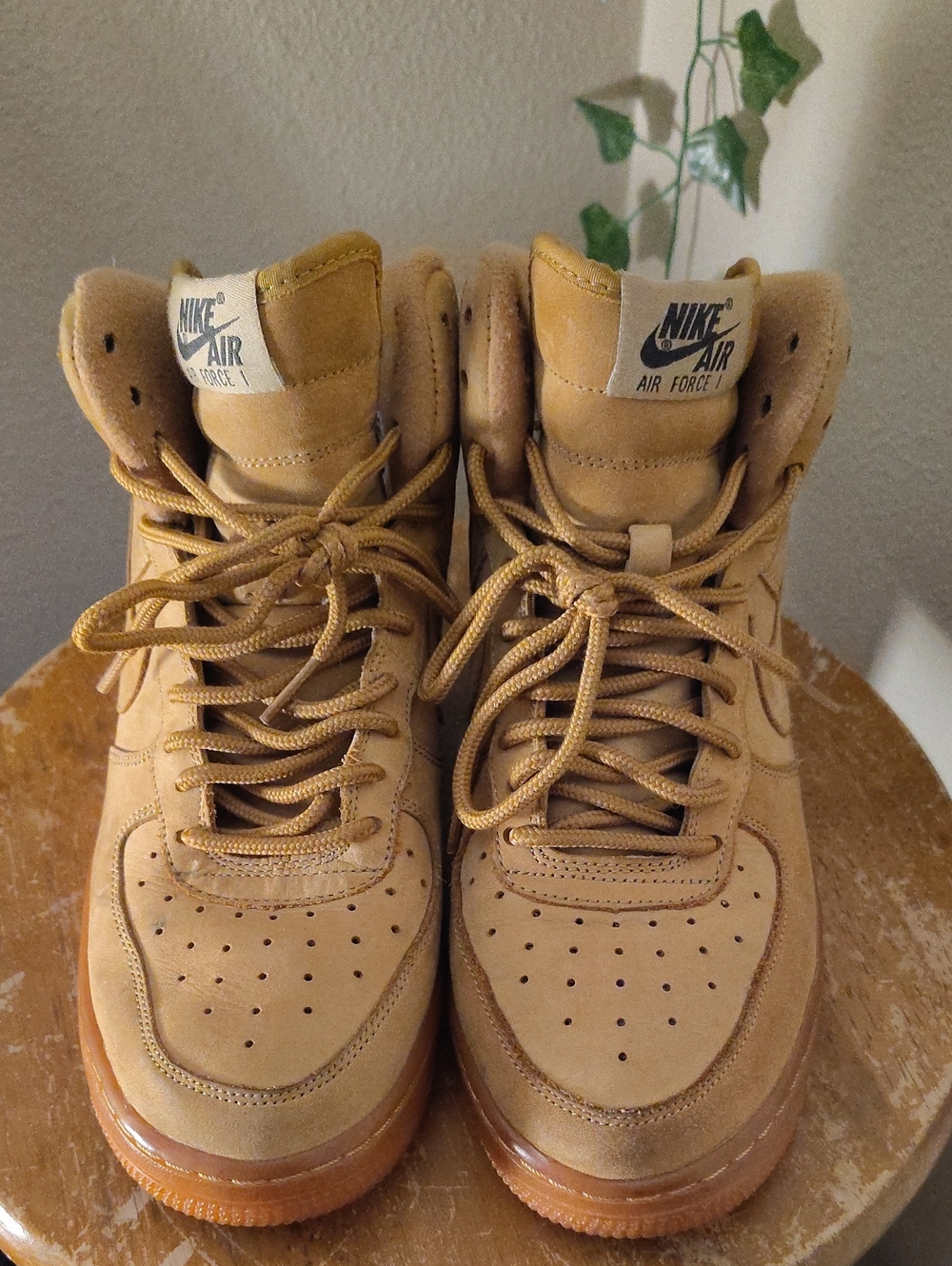 Nike Air Force 1 High Tan Suede Boots